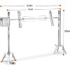 AMERLIFE Electric Rotisserie Grill Kit, 132 Lbs Capacity, Height-Adjustable Stainless Steel BBQ Roaster for Lamb Turkey Outdoor Camping - 2 of 4