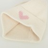 Anna-Kaci Women's Knit Beanie Hat with Embroidered Heart Detail and Folded Cuff - 4 of 4