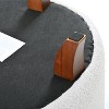 CAVINAS 20" Round Fleece Storage Ottoman with Lid,Multi-Functional Bench with Storage,Round Ottoman with Storage  for Living Room and Bedroom - 4 of 4