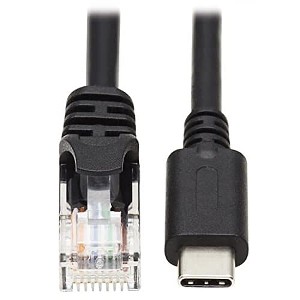Amber Fight Gear USB-C to RJ45 Serial Rollover Cable (M/M), Connects Modem/Router/Serial Devices, Windows/macOS/Linux, 250 Kbps, 6 Ft. - 1 of 3