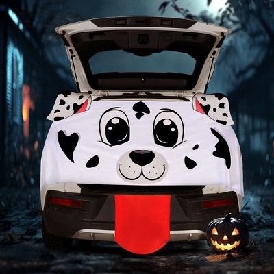 Joyfy Halloween Trunk or Treat Car Decorations Kit with Dalmatian Doggy Design, Car Archway Garage Decoration for Halloween Decoration Garage Decor