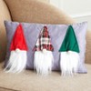 The Lakeside Collection Gnome Christmas Plush - Holiday Stuffed Figure Toy shaped pillow - 2 of 2
