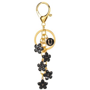 Unique Bargains  Metal Small Beautiful Personalized Flower Keychain for Handbag Purse - 1 of 4