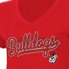 NCAA Georgia Bulldogs Women's V-Neck T-Shirt - 3 of 3