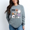 Simply Sage Market Women's Boo Chart Long Sleeve Garment Dyed Tee - 2 of 4