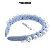 Unique Bargains Women's Fashion Faux Pearl Braided Tape Headband Hairband 0.79 Inch Wide 1 Pc - 4 of 4