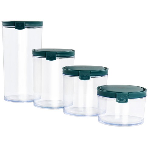JoyJolt 24 Piece Fluted Glass Food Storage Containers with Leakproof Lids  Set - Green