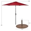 Costway 10ft Patio Umbrella Outdoor W/ 59 LBS Heavy-Duty Round Umbrella Stand - 2 of 4