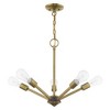 Livex Lighting Prague 5 - Light Chandelier in  Antique Brass/Bronze - 3 of 3