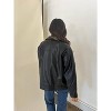 Women's Pepper Oversized Faux Leather Jacket - needii - 3 of 3
