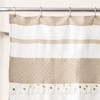 72"x72" Malaika Striped Shower Curtain Tan - Lush Décor - image 2 of 3
