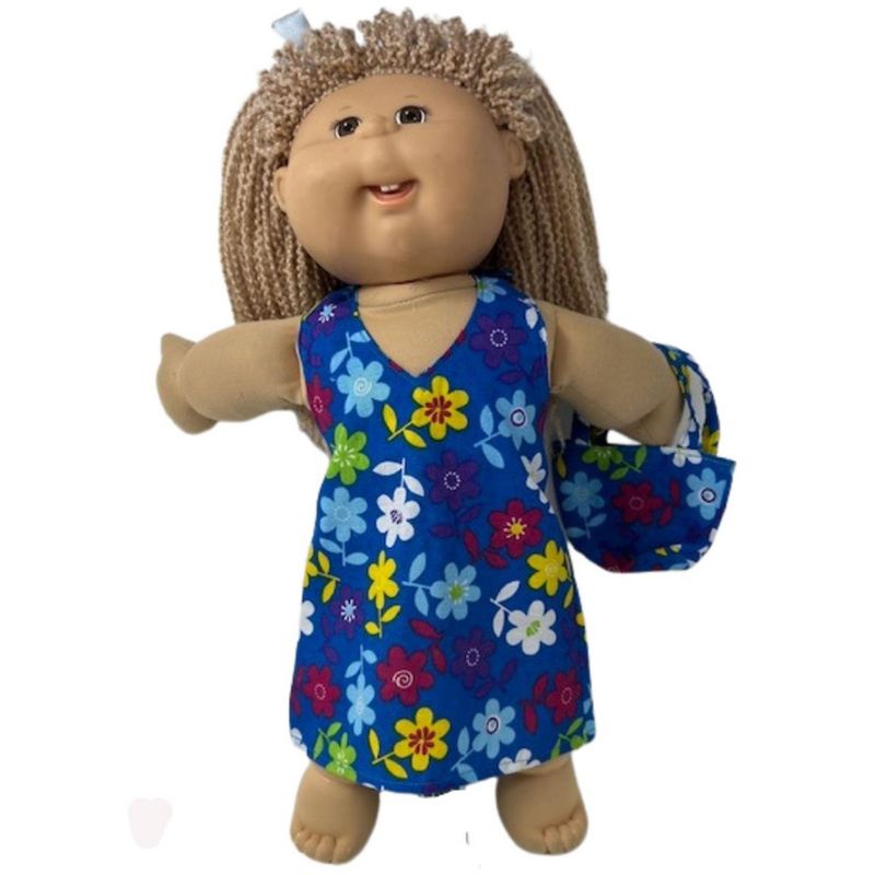 Doll Clothes Superstore Beach Dress With Purse Fits 15-16 Inch Baby And Cabbage Patch Kid Dolls, 2 of 5