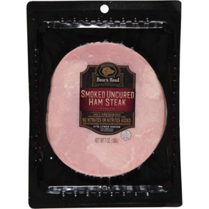 Boar's Head Sliced Smoked Uncured Pork Ham Steak - 7oz - 1 of 4