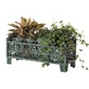 Gardenised Outdoor Living Butterfly Rectangle Plant Stand, Flower Planting Pot, Antique Green - 2 of 4