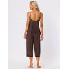 cheibear Womens Sleepwear Modal V-Neck Camisole with Capri Pants Pajama Set - 3 of 4