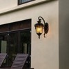 YIYIBYUS Exterior Wall Light Fixture, Waterproof Aluminium with Glass Outdoor Lanterns for Front Porch Patio Garage Hallway - 3 of 4