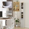 72" Tall Slim Bathroom Storage Cabinet, 6-Tier Freestanding Floor Storage Cabinet With Adjustable Shelf,Narrow Pantry Storage Cabinet For Living Room - 4 of 4