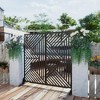PexFix 72 in. x 47 in. Outdoor Privacy Rectangle Screen Galvanized Steel Panel Divider in Black - 3 of 4