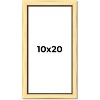 PosterPalooza | Panoramic Simple Gold Picture Frame - UV Acrylic, Foam Board Backing, Hanging Hardware - 2 of 4