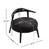 NicBex Soft Fabric Accent Chair,Upholstered Living Room Chairs with Mid-Height Backrest,Modern Armless Chair,Accent Chairs for Living Room - 3 of 4