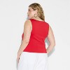 Women's Tie-Front Lace Tank Top - Wild Fable™ - 3 of 4
