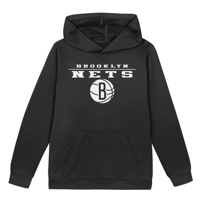 NBA Brooklyn Nets Boys' Poly Hooded Sweatshirt