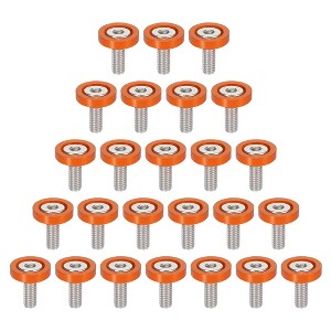 Unique Bargains Bumper Mudguard Washer Bolts M6x1.0 Aluminum Alloy Engine Bay Dress Up Screw 25 Pcs - 1 of 4