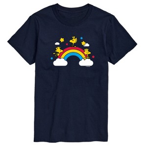 Men's - Peanuts - Woodstock Rainbow Short Sleeve Graphic T-Shirt - 1 of 4