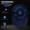 160 Lb Weight Plate Set,2 inch Rubber Weight Plates (2×10lb,2×25lb,2×45lb) Barbell Olympic Weight Plates For Weight Lifting Strength Taining Home Gym - 4 of 4