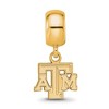 Black Bow Jewelry 14k Yellow Gold Plated Sterling Silver Texas A&M Aggies NCAA Bead Charm - 3 of 4