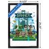 Trends International Minecraft: Legends - Raise Your Banner Framed Wall Poster Prints - 3 of 4