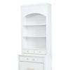 PAGED 83.7inch Dining Room Cabinet, Tall Kitchen Hutch with Faux Marble Top, Cupboard Cabinet with 5 Storage Drawers and Adjustable Shelf - 3 of 4