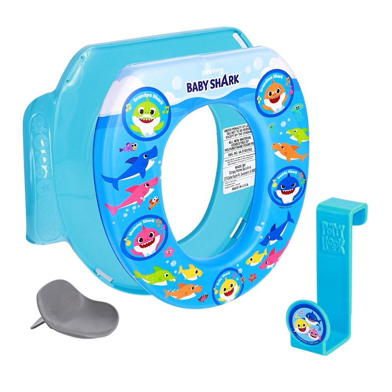 Pinkfong Baby Shark Fun at Sea Soft Potty Seat with Potty Hook, 6 of 18