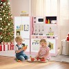 Wooden Play Kitchen Set for Kids with Sink, Freezer, Ice Maker, Washing Machine & Accessories Large Storage & Realistic Features - 4 of 4