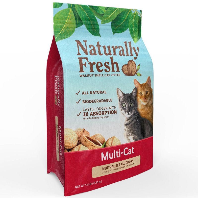 Naturally Fresh Multi-Cat Clumping Litter - 14lbs, 4 of 7