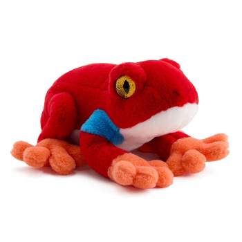 FAO Schwarz 8" Red Glitter Dart Frog Toy Plush