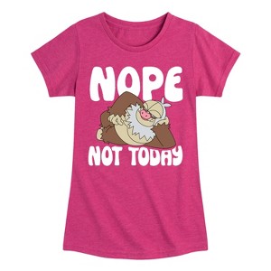 Girls' - Pokémon - Nope Not Today Slaking Fitted Short Sleeve Graphic T-Shirt - 1 of 4