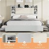 AMERLIFE Bed Frame with 4 Storage Drawers and Bookcase Headboard - 4 of 4