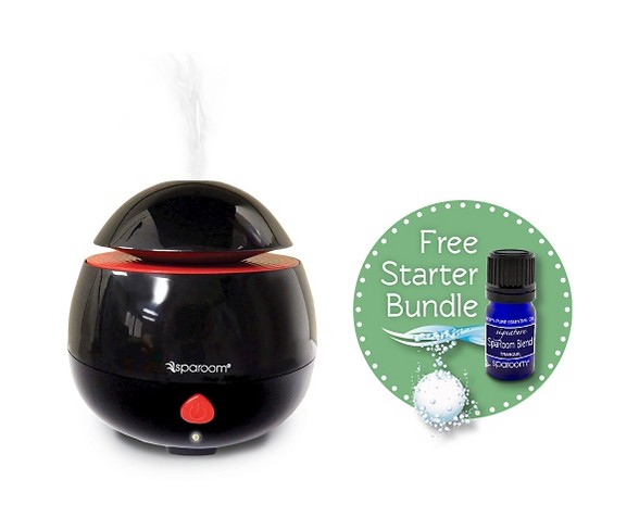 AromaPod Misting Oil Diffuser Black - SpaRoom&#174;
