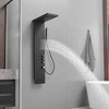 BWE 1 jet rain shower tower shower panel system with rain waterfall shower head and shower wand - 4 of 4