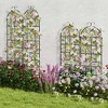 Costway 2/4/6 Pack 87" x 20" Metal Garden Trellis Decorative Outdoor Trellis - 4 of 4
