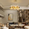 20" Luxury Dimmable Round K9 Crystal Ceiling Light Modern Chandeliers - 4 of 4