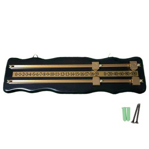 Billiard Scoreboard, Pool Scoreboard International Stained Wood Snooker Score Board, Multi-Game Scorer for Basketball/Table Tennis - 1 of 4