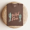 Simply Sage Market Women's Wild and Free Cactus Short Sleeve Garment Dyed Tee - 3 of 3