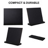Unique Bargains Wood Mini Chalkboard Sign with Easel Stand for Weddings Double Side Sign - 4 of 4