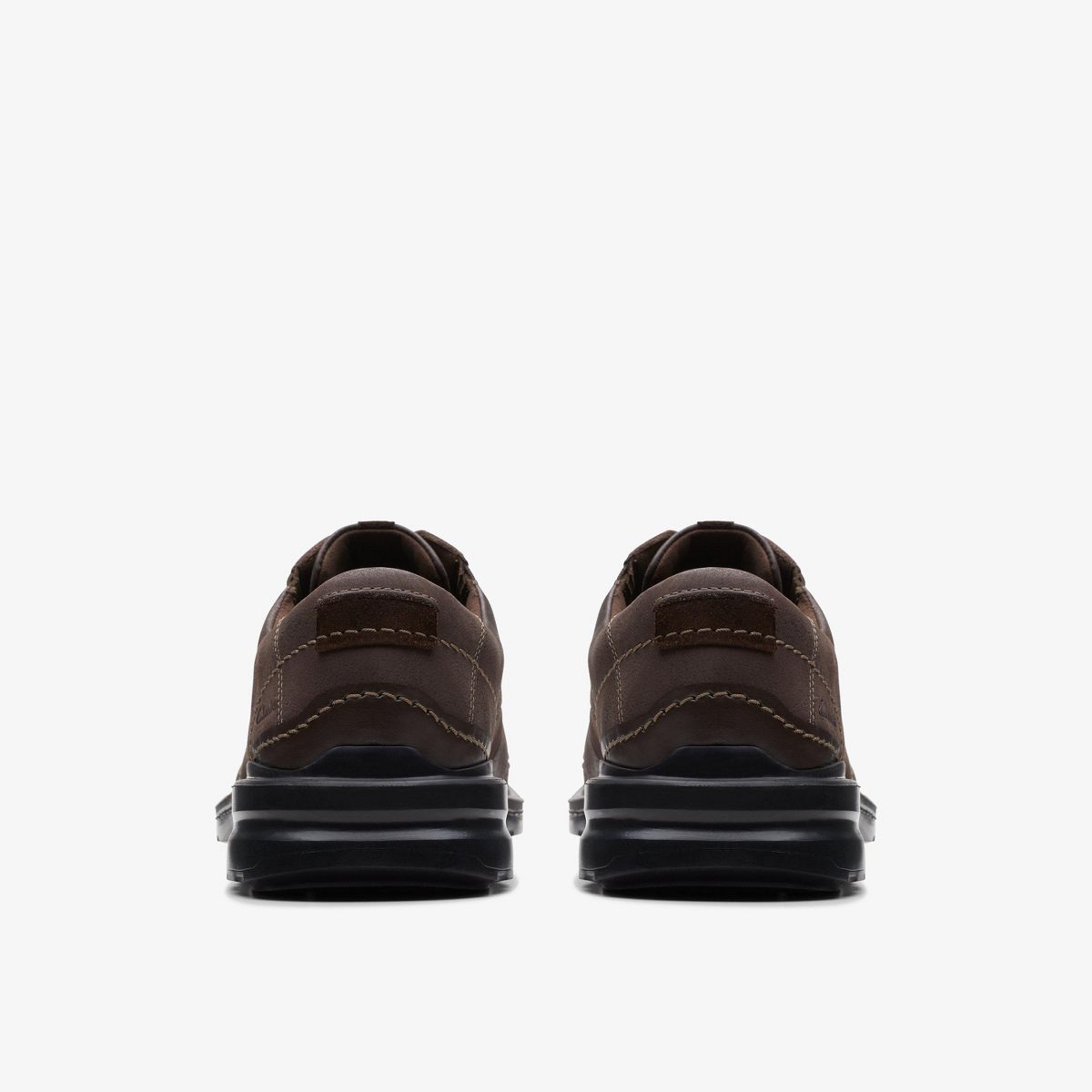 Clarks Mens Gessler Lace Dark Brown Leather Shoes - thumbnail 5