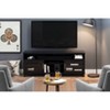 Adrian TV Stand for TVs up to 75'' Black Oak - South Shore: Laminated Particleboard, Metal Hardware, Adjustable Shelves - 3 of 4