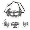 Unique Bargains Lace Half Face Party Mask Black 1 Pc - 3 of 4