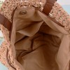 Anna-Kaci Women's Rustic Straw Shoulder Bag with Leather Accents - 4 of 4