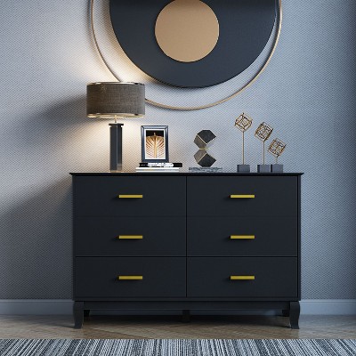 Famapy 6 Drawers Dresser Drawer Storage Chest of Drawers
